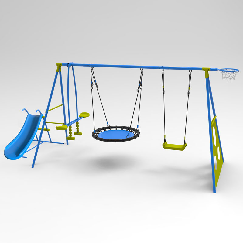 Saucer-swingset-with-mini-slide